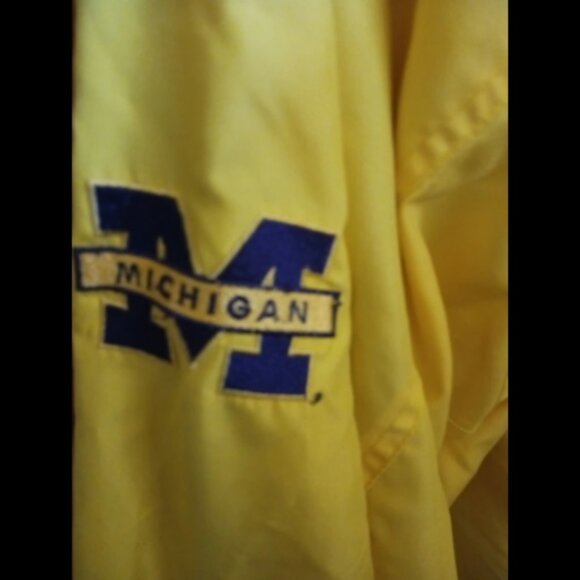 University of Michigan pullover Jacket Wolverines zip Stadium coat Mens XL - Picture 7 of 7